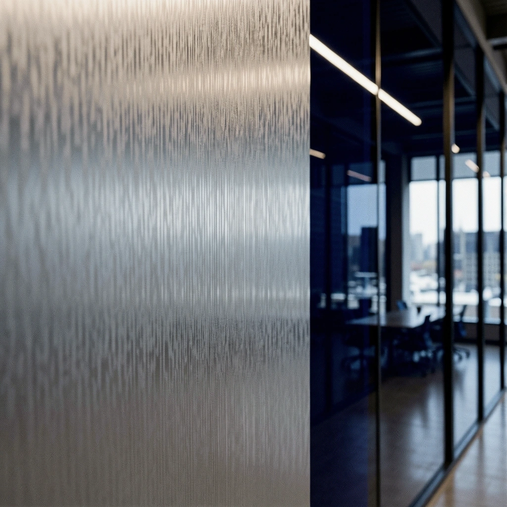 Technical aluminum texture of our Denver editorial office